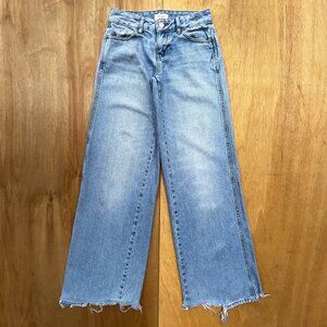 PACSUN LOW RISE BAGGY WIDE LEG JEANS WOMEN’S sz 23 Low Rise Destructed Hem